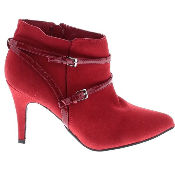 Red Ankle Boots - Picture 1 of 2